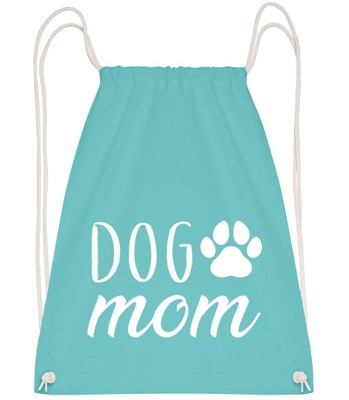 Dog Mom - Gym bag - Light blue - Front