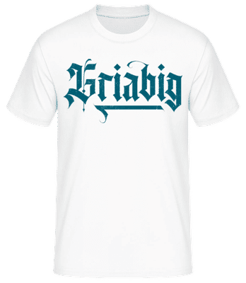 Griabig - Männer Basic T-Shirt - Weiß - Vorne