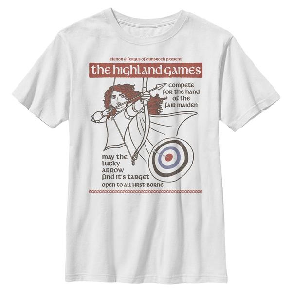 Aperçu: Disney - Rebelle - Merida Highland Games - Enfant T-shirt - Blanc - Devant