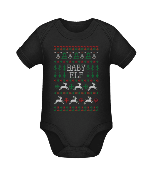 Aperçu: Baby Elf - Body manches courtes bio - Noir - Devant