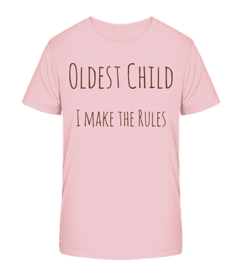 Oldest Child - Camiseta orgánica para niños Stanley Stella 2.0 - Rosa - delante