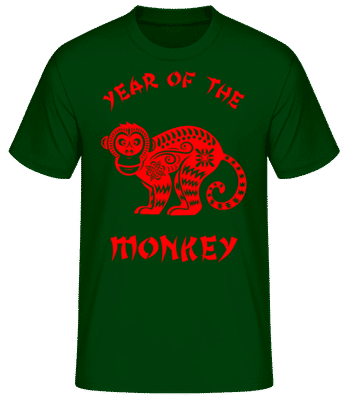 Chinese Zodiac Year Of The Monkey - T-shirt standard Homme - Vert bouteille - Devant