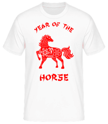 Chinese Zodiac Year Of The Horse - T-shirt standard Homme - Blanc - Devant