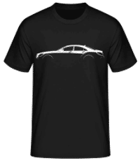 'Mercedes-Benz CLS C257' Silhouette - T-shirt standard Homme - Noir - Devant