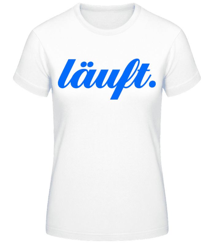 Vorschau: Läuft. - Frauen T-Shirt B&C - Weiß - Vorne