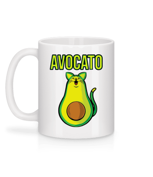 Aperçu: Avocato 2 - Mug en céramique blanc - Blanc - Derrière