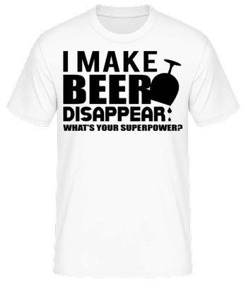 Superpower Drinking - T-shirt standard Homme - Blanc - Devant