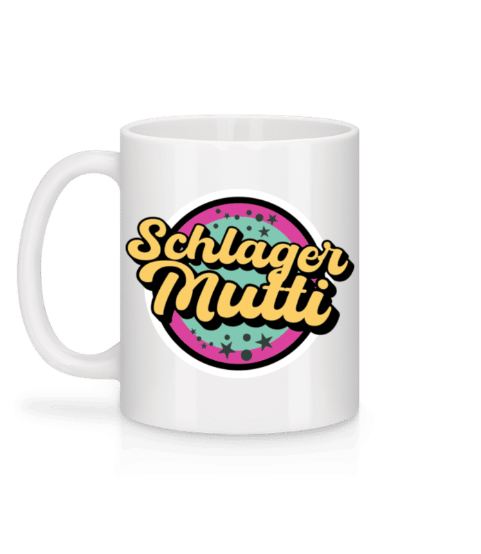 Vorschau: Schlager Mutti - Tasse - Weiß - Hinten