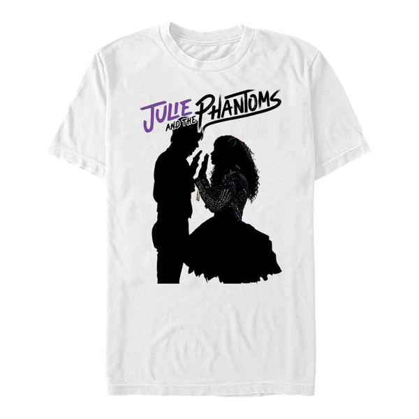 Aperçu: Netflix - Julie And The Phantoms - Skupina Silhouette Phantoms - Homme T-shirt - Blanc - Devant