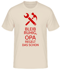 Bleib Ruhig Opa Regelt Das · Männer Basic T-Shirt