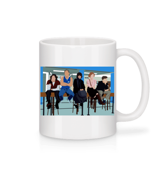 Aperçu: The Breakfast Club - Mug en céramique blanc - Blanc - Devant