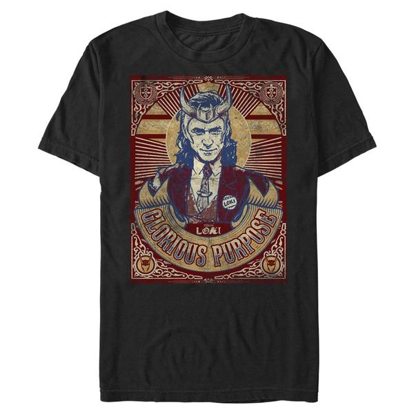 Aperçu: Marvel - Loki - Loki Glorious Purpose - Homme T-shirt - Noir - Devant