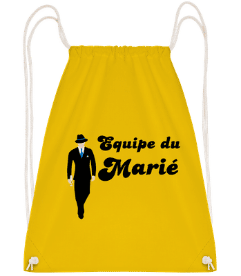 Equipe Du Marié - Sac à dos Drawstring - Jaune - Vorn