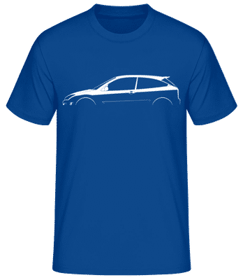 'Ford Focus RS Mk I' Silhouette - Männer Basic T-Shirt - Royalblau - Vorne
