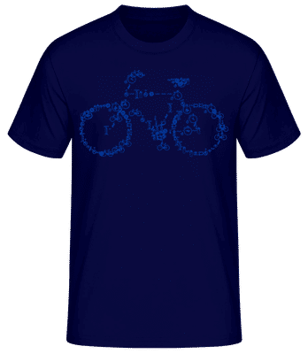 Bicycle From Bicycles - Men's Basic T-Shirt - Navy - Front
