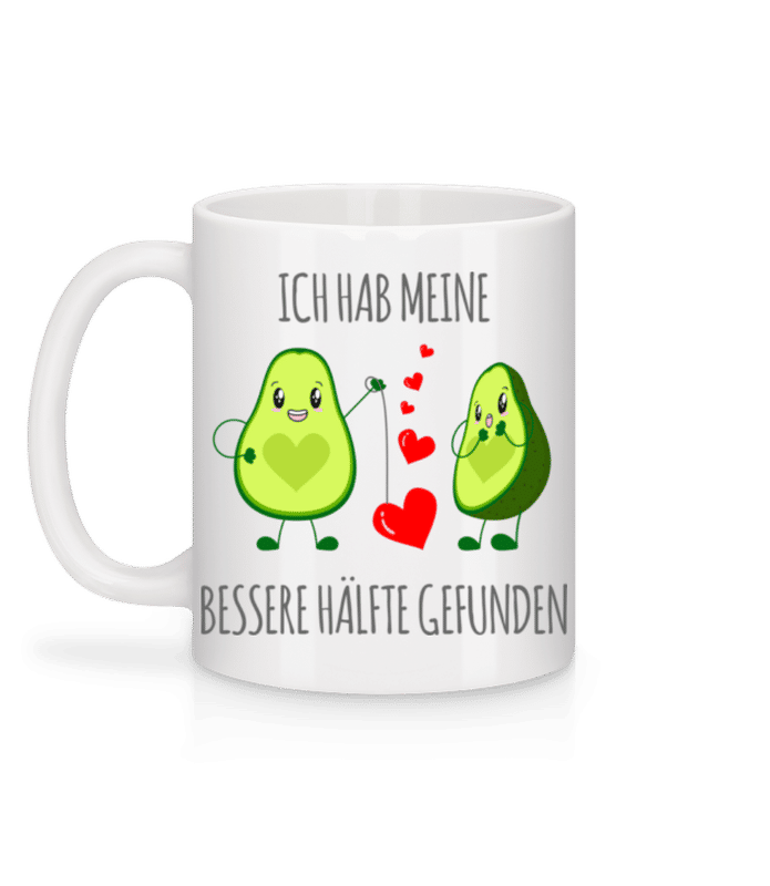 Vorschau: Avocado Love - Tasse - Weiß - Hinten