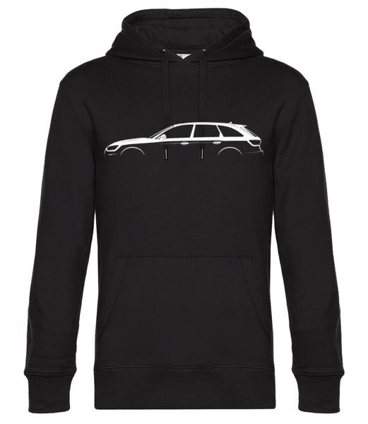 'Audi A4 Avant B9' Silhouette - Sweat à capuche premium Unisexe - Noir - Devant
