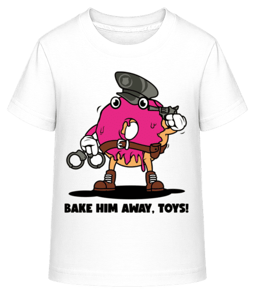 Aperçu: Bake Him  Away Toy - T-shirt shirtinator Enfant - Blanc - Devant