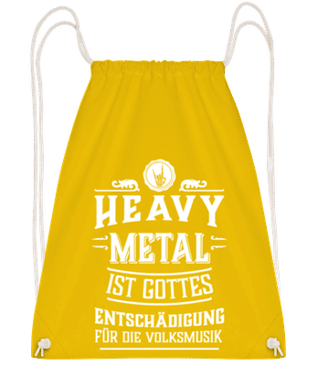 Heavy Metal - Turnbeutel - Gelb - Vorne