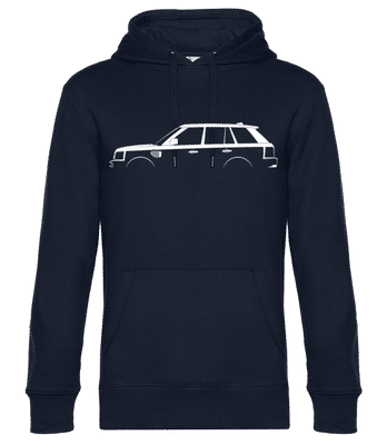 'Range Rover Sport (2005)' Silhouette - Pánska štandardná mikina s kapucňou - Namornícka modrá - Predné