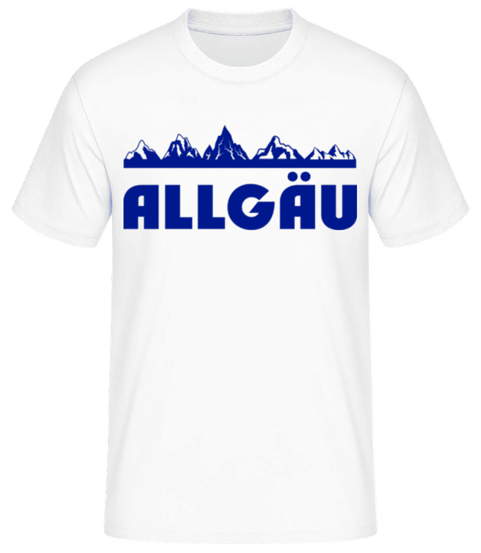 Vorschau: Allgäu - Männer Basic T-Shirt - Weiß - Vorne