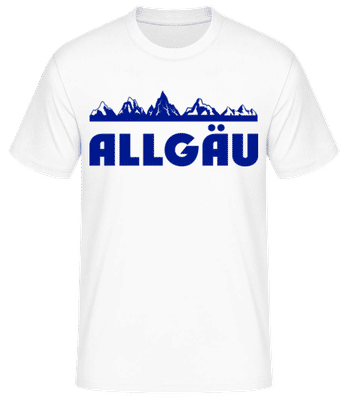 Allgäu - Männer Basic T-Shirt - Weiß - Vorne