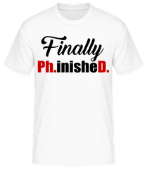 Finally PHinisheD · Männer Basic T-Shirt