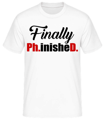 Finally PHinisheD - T-shirt standard Homme - Blanc - Devant