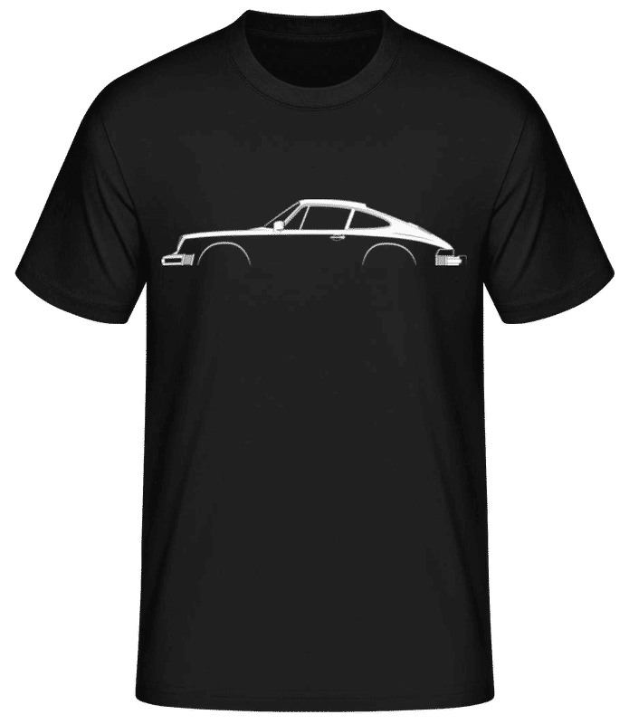 Preview: 'Porsche 911 Car.3.2 Coup.' Silhouette - Men's Basic T-Shirt - Black - Front