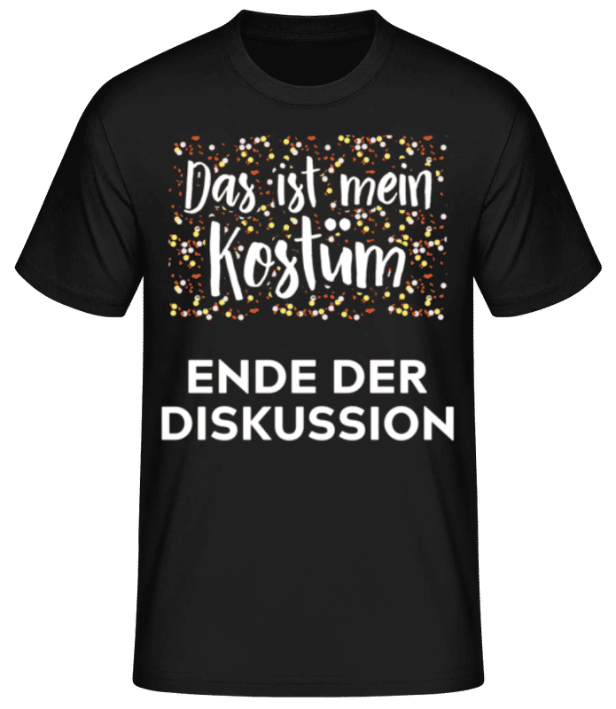 Vorschau: Das Ist Mein Kostüm - Männer Basic T-Shirt - Schwarz - Vorne