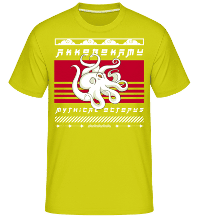 Akkorokamui - Shirtinator Men's T-Shirt - Lime - Front