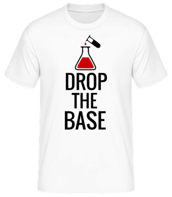 Drop The Base Black - T-shirt standard Homme - Blanc - Devant