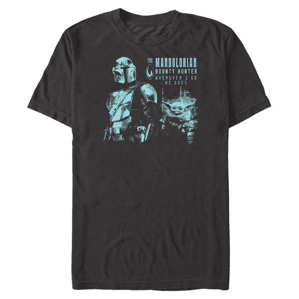 Aperçu: Star Wars - The Mandalorian - Skupina And Cub - Homme T-shirt - Noir - Devant
