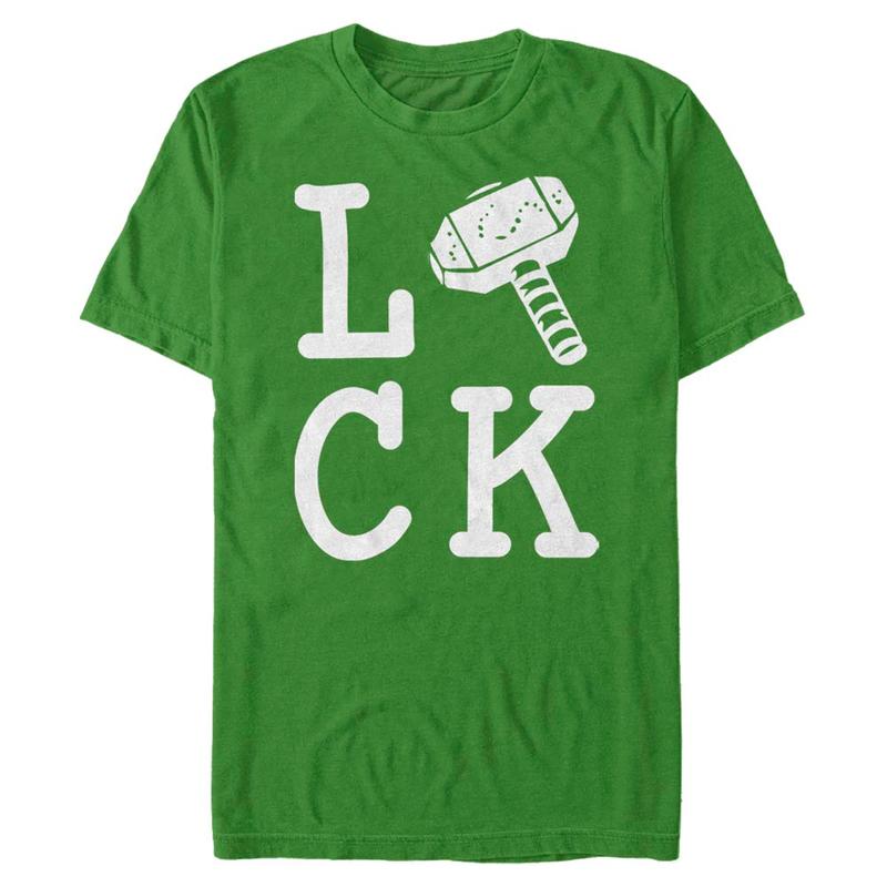 Preview: Marvel - Avengers - Thor God of Luck - Men's T-Shirt - Kelly green - Front