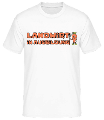 Landwirt In Ausbildung - Männer Basic T-Shirt - Weiß - Vorne