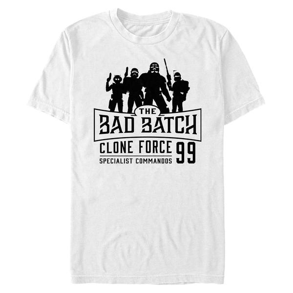 Preview: Star Wars - The Clone Wars - Skupina Bad Batch Emblem - Men's T-Shirt - White - Front