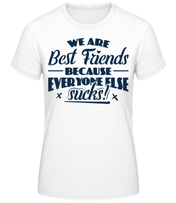 We Are Best Friends - Camiseta básica de mujer - Blanco - delante