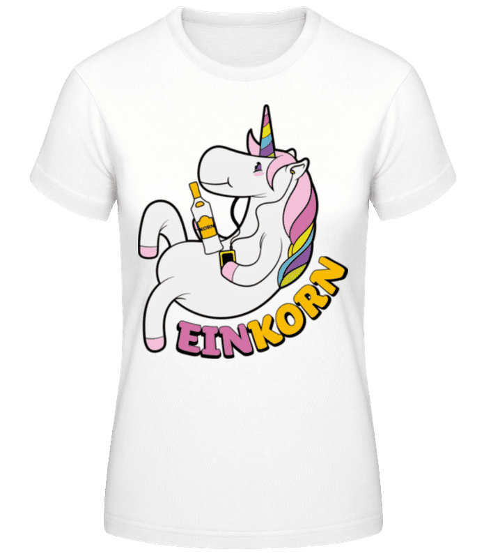 Vorschau: Einkorn - Frauen Basic T-Shirt - Weiß - Vorne