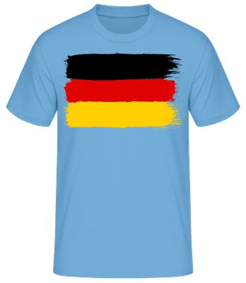 Country Flag Germany - Camiseta básica para hombre - Azul claro - delante