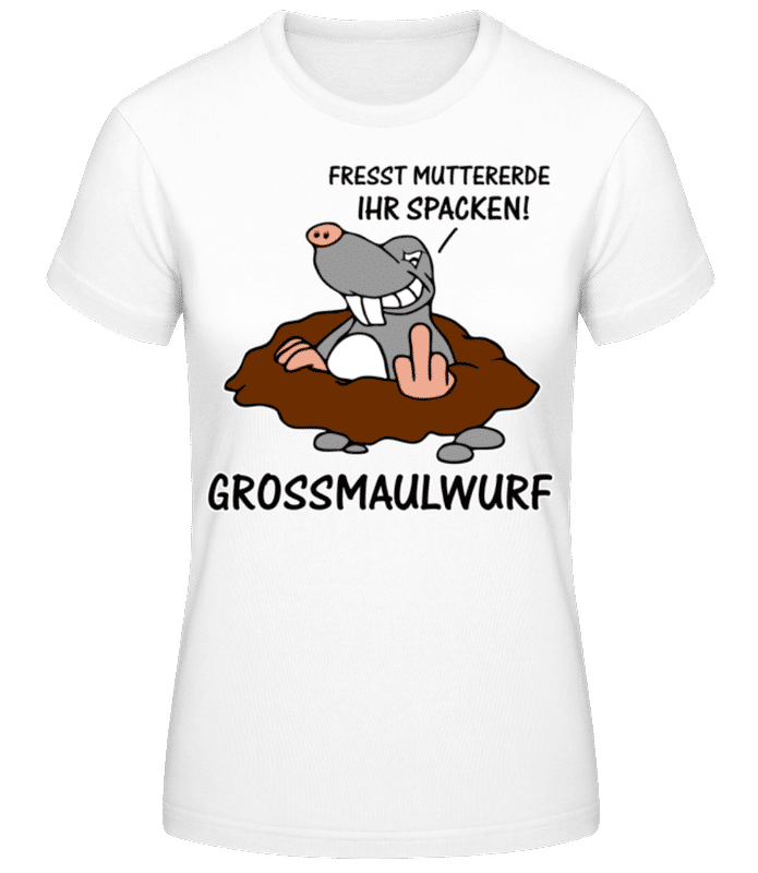 Vorschau: Grossmaulwurf - Frauen T-Shirt B&C - Weiß - Vorne