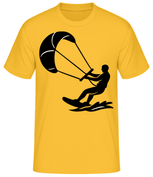 Aperçu: Kitesurf - T-shirt standard Homme - Jaune doré - Devant