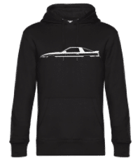 'Toyota Supra A70' Silhouette - Men’s Standard Hoodie - Black - Front