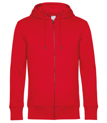 Männer Standard Sweatjacke - Rot - Vorne