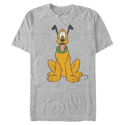 Disney - Mickey Mouse - Pluto Traditional - Men's T-Shirt - Heather grey - Front