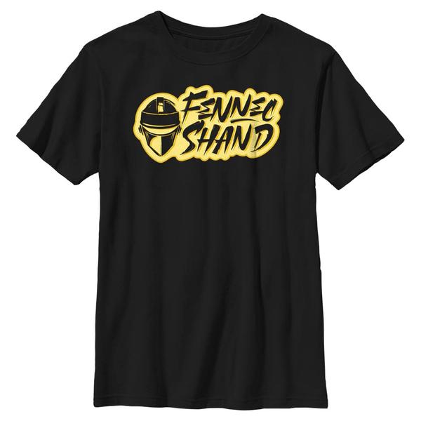 Aperçu: Star Wars - Book of Boba Fett - Fennec Shand Text Logo - Enfant T-shirt - Noir - Devant