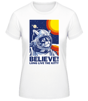 Believe - Camiseta básica de mujer - Blanco - delante