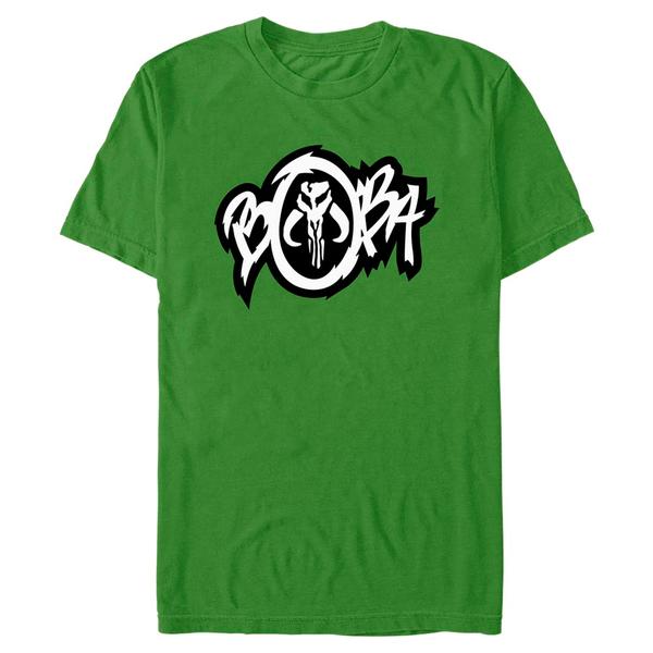 Star Wars - Book of Boba Fett - Boba Fett Boba Mando Skull - Homme T-shirt - Vert irlandais - Devant