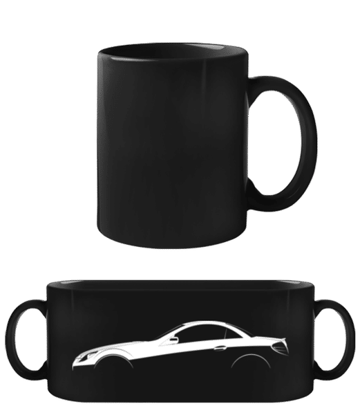 Aperçu: 'Mercedes-Benz SLK 55 AMG Bl' Silhouette - Tasse Noire - Noir - Devant