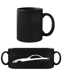 'Mercedes-Benz SLK 55 AMG Bl' Silhouette · Black Mug