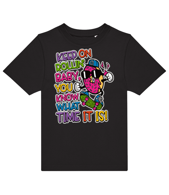 Náhľad: Donut Skater - Pánske tričko B&C - Čierna - Predné